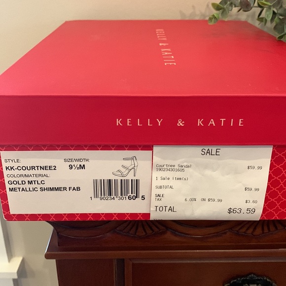 Kelly & Katie Gorgeous Gold/metallic/sparkling heels -Sz 9.5 - Picture 8 of 11